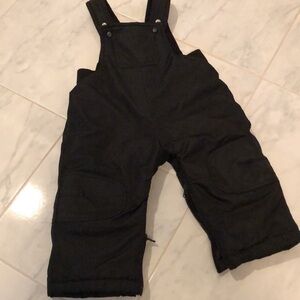 Disney baby black bibbed snow pants. EUC!